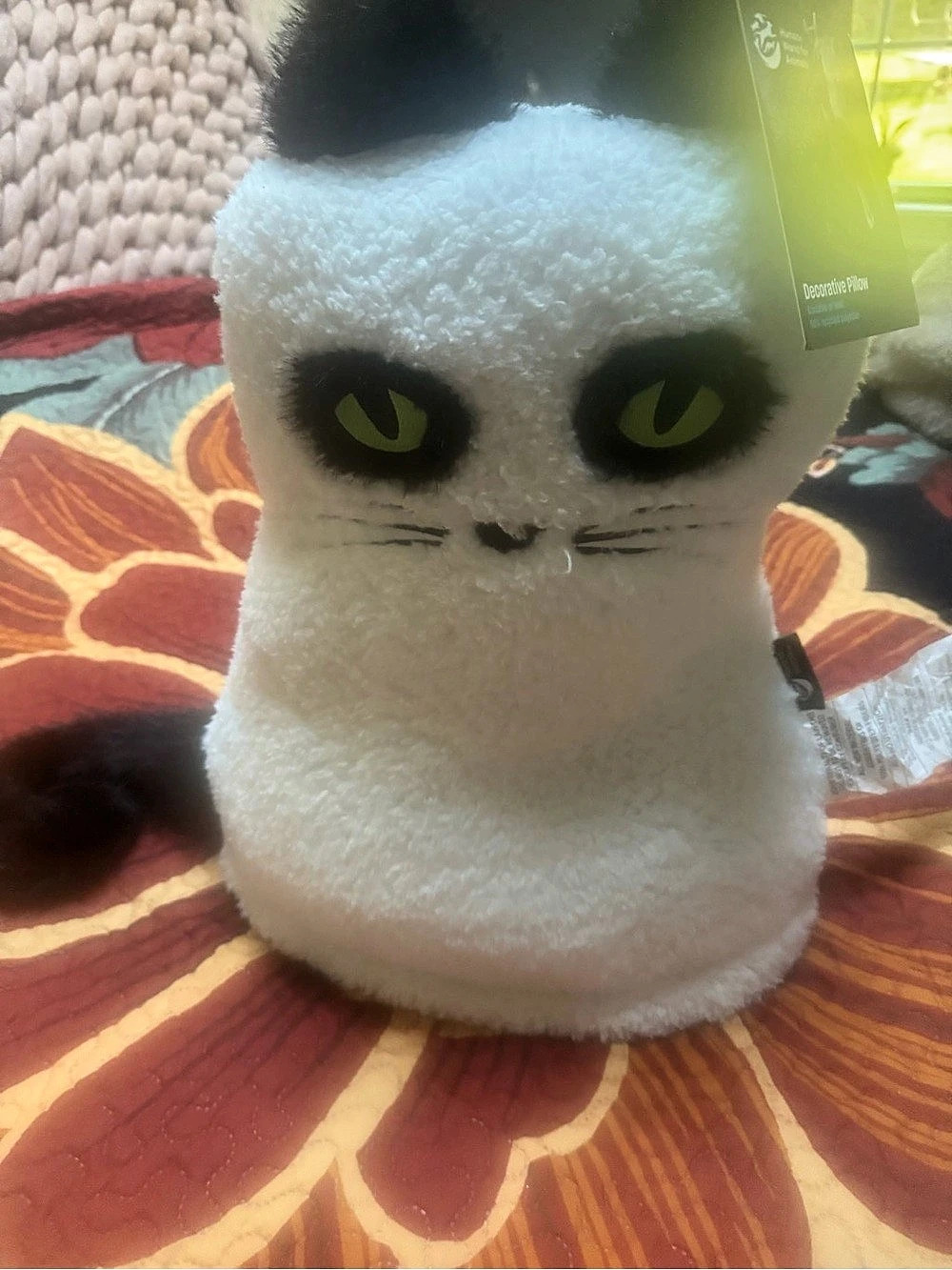 Humane World for Animals Decorative Pillow spooky 👻 Cat NWT